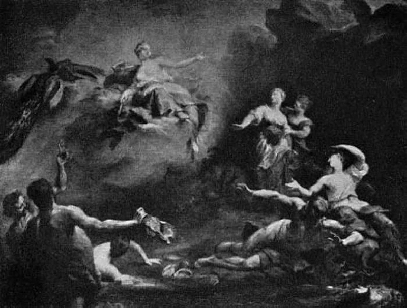 Giunone con Oceano e Teti